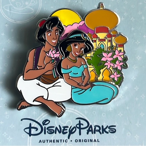 Disney Accessories - Disney Parks Princess Jasmine and Aladdin Agrabah Palace Couples Pin